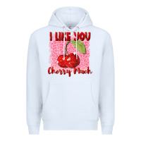 White i like you cherry much Premium Hoodie - FaDigitalArtStudio