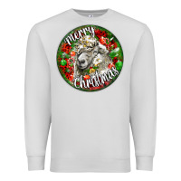 Dove Grey christmas lincoln sheep Premium Sweatshirt - LillyAllenDesigns