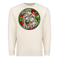 Sandshell christmas lincoln sheep Premium Sweatshirt - LillyAllenDesigns
