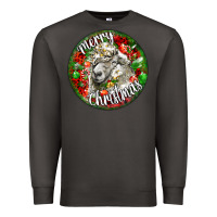 Smoke christmas lincoln sheep Premium Sweatshirt - LillyAllenDesigns