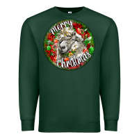 Sports Green christmas lincoln sheep Premium Sweatshirt - LillyAllenDesigns