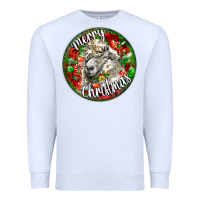 White christmas lincoln sheep Premium Sweatshirt - LillyAllenDesigns