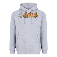 Heather Grey christmas cookies Heavyweight Hoodie - LillyAllenDesigns