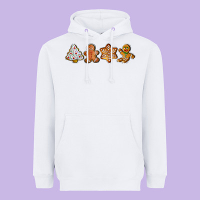 Christmas Cookies Heavyweight Hoodie Designed By Lillyallendesigns