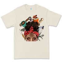 Bone Wild Camping Afro Messy Bbs Premium Tee - BundleAndBundleShop