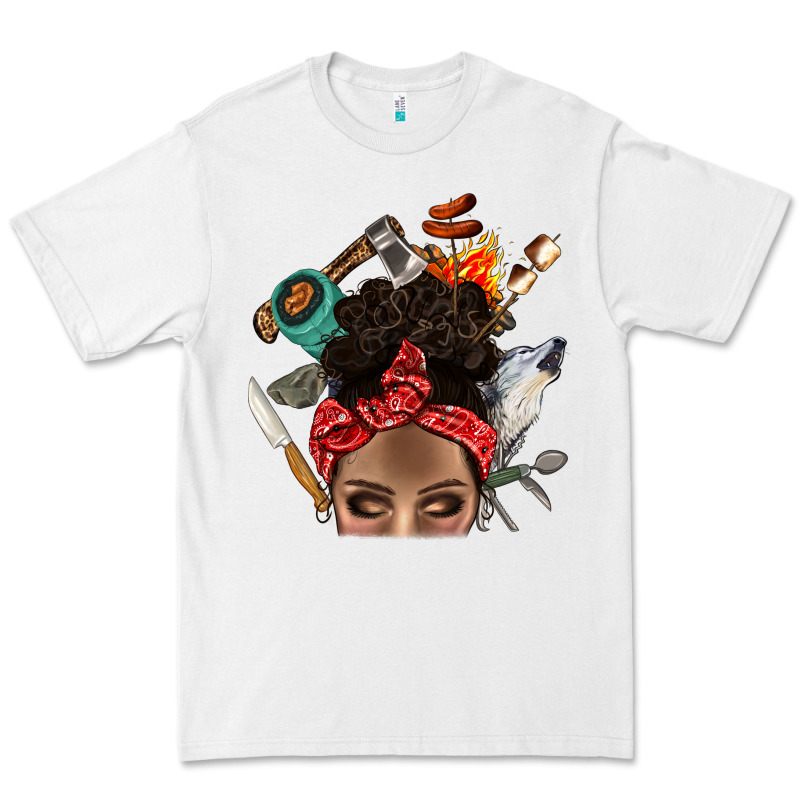 Wild Camping Afro Messy Bbs Premium Tee by BundleAndBundleShop | Teevron