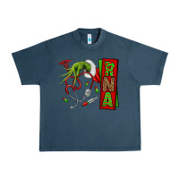 Midnight Navy Christmas Character Urban Heavy Tee - NancyCooperArtShop