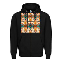 Black native american aztec seamless pattern 1 Zipper Hoodie - BundleAndBundleShop