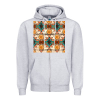 Heather Grey native american aztec seamless pattern 1 Zipper Hoodie - BundleAndBundleShop