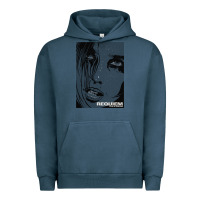 Pigment Midnight Navy requiem for a dream black transparent Urban Hoodie - tuanDangUi
