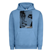 Pigment Pebble Blue requiem for a dream black transparent Urban Hoodie - tuanDangUi