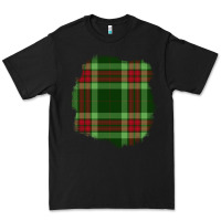 Black Christmas Tartan Patch Premium Tee - BundleAndBundleShop