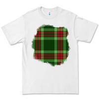 White Christmas Tartan Patch Premium Tee - BundleAndBundleShop