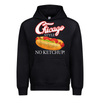 Black chicago hot dog summer style 4th of july no ketchu Urban Hoodie - tuanDangUi
