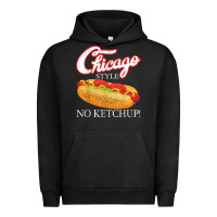 Pigment Black chicago hot dog summer style 4th of july no ketchu Urban Hoodie - tuanDangUi