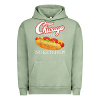 Pigment Oil Green chicago hot dog summer style 4th of july no ketchu Urban Hoodie - tuanDangUi