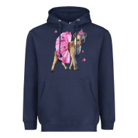 Navy Baby Hyena With Tutu Heavyweight Hoodie - LillyAllenDesigns