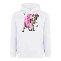 White Baby Hyena With Tutu Heavyweight Hoodie - LillyAllenDesigns