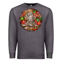Charcoal Heather Christmas Merino Wool Sheep Premium Sweatshirt - LillyAllenDesigns