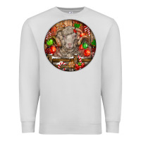 Dove Grey Christmas Merino Wool Sheep Premium Sweatshirt - LillyAllenDesigns