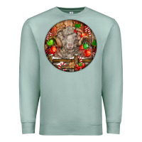 Seafoam Christmas Merino Wool Sheep Premium Sweatshirt - LillyAllenDesigns