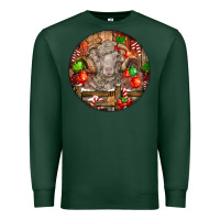 Sports Green Christmas Merino Wool Sheep Premium Sweatshirt - LillyAllenDesigns