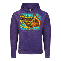 Cloud Purple Happy Turkey Day Vintage Hoodie - texasbilliewilder