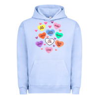 Pigment Grape Ice womens valentine candy heart valentines day vneck Urban Hoodie - tuanDangUi