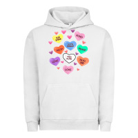 Pigment Lunar Rock womens valentine candy heart valentines day vneck Urban Hoodie - tuanDangUi