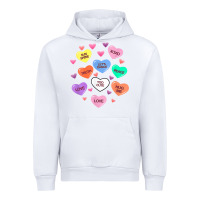 White womens valentine candy heart valentines day vneck Urban Hoodie - tuanDangUi
