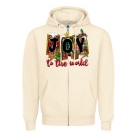 Sandshell Joy To The World Zipper Hoodie - FaDigitalArtStudio