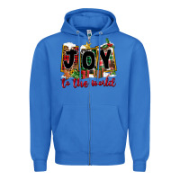 True Royal Joy To The World Zipper Hoodie - FaDigitalArtStudio