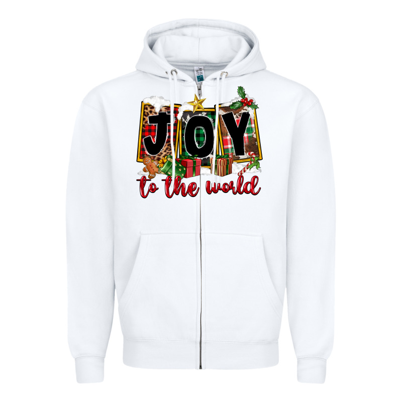 Joy To The World Zipper Hoodie by FaDigitalArtStudio | Teevron