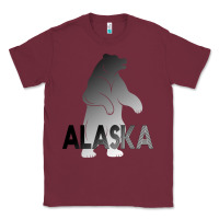 Burgundy Alaska Bear Classic Tee - Bettercallsaul