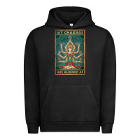 Pigment Black my chakras are aligned af vintage yoga meditation Urban Hoodie - tuanDangUi