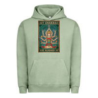 Pigment Oil Green my chakras are aligned af vintage yoga meditation Urban Hoodie - tuanDangUi