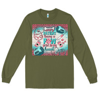 Army Green every patient leaves a paw print in my heart Long Sleeve Tee - TumblerDesignByShophia