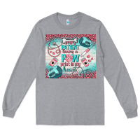 Heather Grey every patient leaves a paw print in my heart Long Sleeve Tee - TumblerDesignByShophia