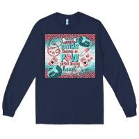 Navy every patient leaves a paw print in my heart Long Sleeve Tee - TumblerDesignByShophia