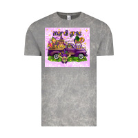 Cloud Rock Mardi Gras with gnomes Vintage Tee - NancyCooperArtShop