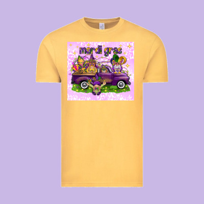 Mardi Gras With Gnomes Vintage Tee Designed By Nancycooperartshop