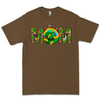 Cacao Western Mom With Shamrock Premium Tee - BundleAndBundleShop