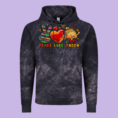 Peace Love Tacos Vintage Hoodie Designed By Nancycooperartshop