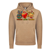 Vintage Coffee Peace love tacos Vintage Hoodie - NancyCooperArtShop