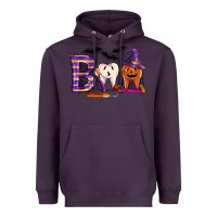 Plum dental boo halloween Heavyweight Hoodie - LillyAllenDesigns