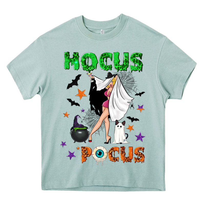 Hocus Pocus With Witch Heavy Core Tee by NancyCooperArtShop | Teevron