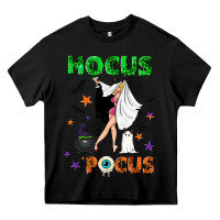 Black hocus pocus with witch Heavy Core Tee - NancyCooperArtShop