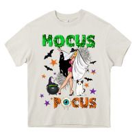 Cream hocus pocus with witch Heavy Core Tee - NancyCooperArtShop