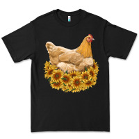 Black chicken with sunflowers Premium Tee - RanaPortraitStore