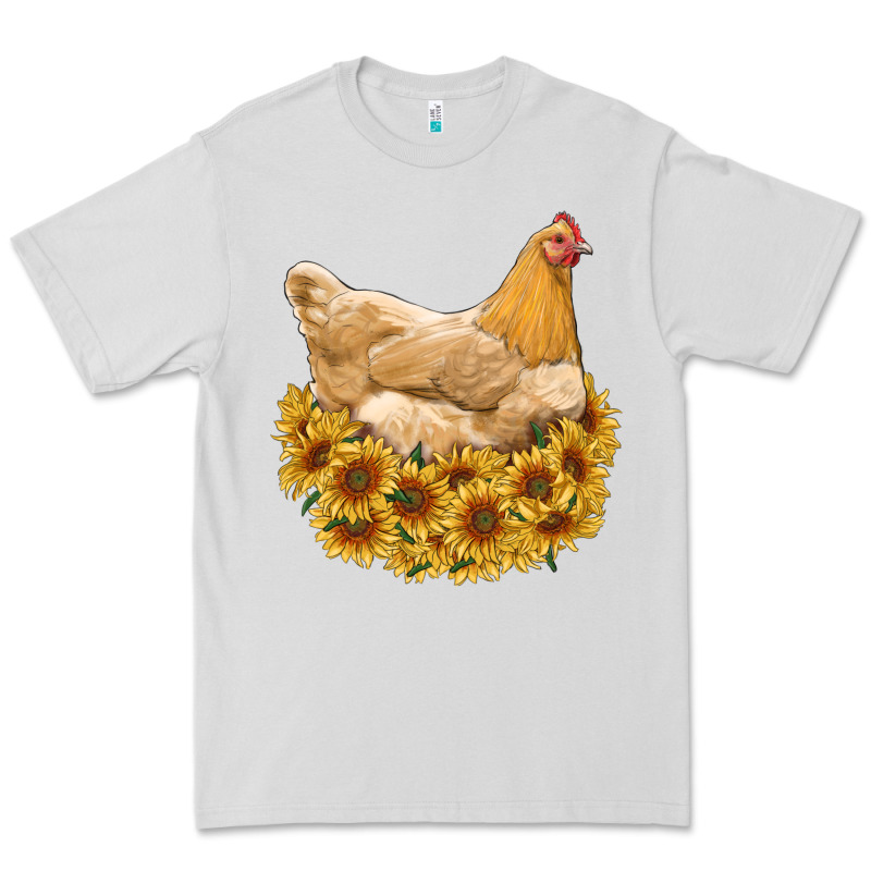 Chicken With Sunflowers Premium Tee by RanaPortraitStore | Teevron